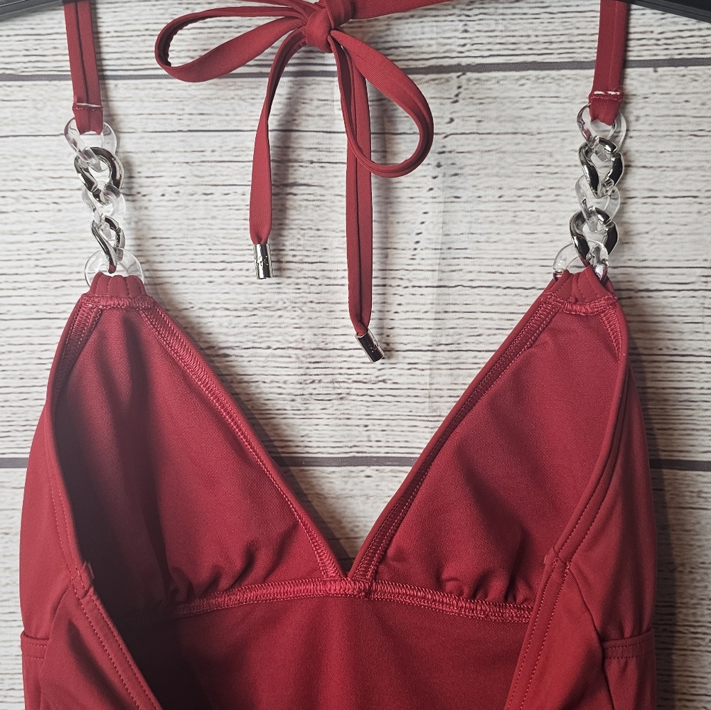 MICHAEL Michael Kors Red One-Piece Swimsuit - Picture 6 of 12